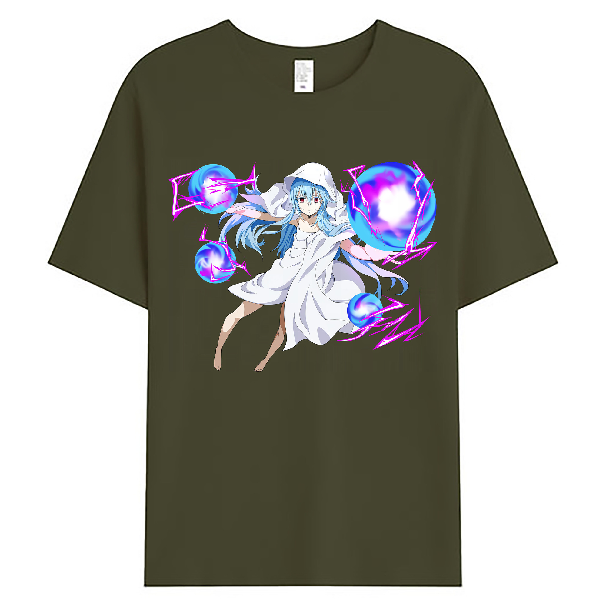 （画像用） 転スラ Regarding Reincarnated to Slime 綿100％ メンズ半袖Tシャツ｜肌触りやわらか＆通気性